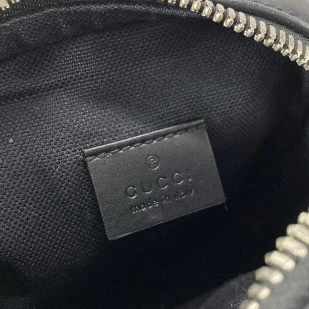 GUCCI GG Supreme Messenger Bag Black Gray Multi PVC Leather - 762-073125 - Picture 13 of 14